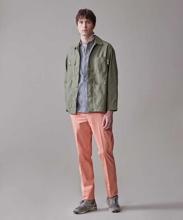 J.PRESS MEN グリストーンタフタ カバーオールジャケット カーキ系