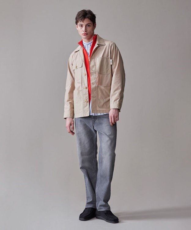 J.PRESS MEN グリストーンタフタ カバーオールジャケット ベージュ系