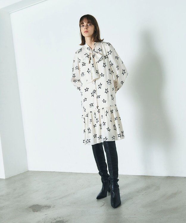 d*i様 diagramスター柄ワンピース Diagram（ダイアグラム）の「スター刺繍レースワンピース