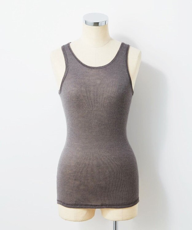 TOQUE 〈大草直子さんアドバイザー〉ロイヤルベビーアルパカ針抜きスムスインナータンクトップ
