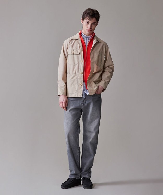 J.PRESS MEN グリストーンタフタ カバーオールジャケット ベージュ系