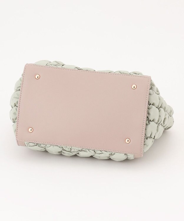 LA BAGAGERIE ポップコーンキルト2WAYトート Mサイズ ライトグリーン