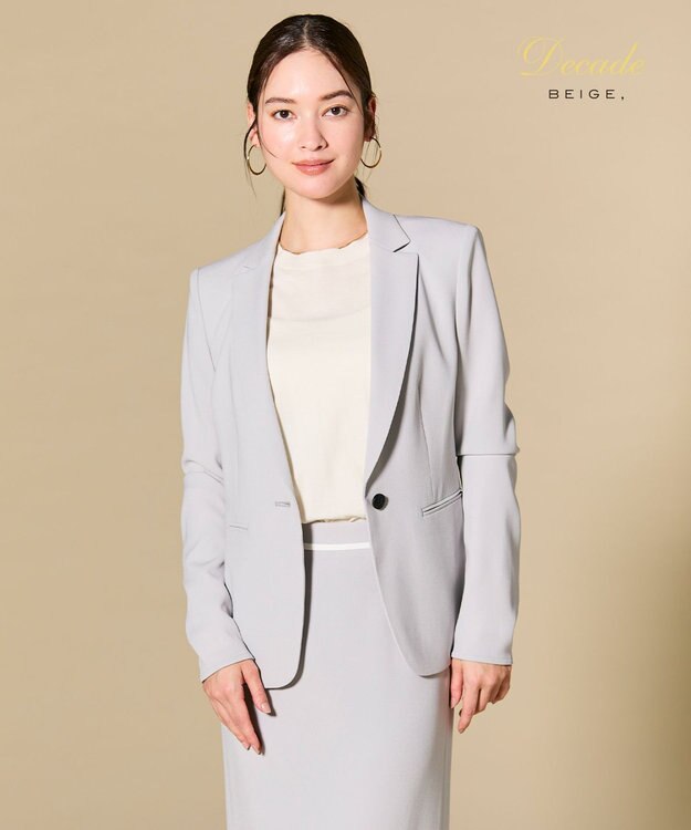 BEIGE， 【セットアップ対応】CINDY / テーラードジャケット L.Gray