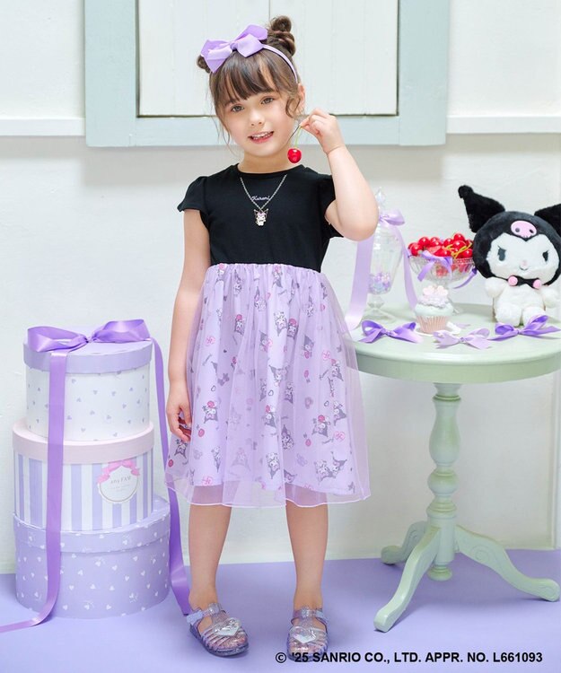 ANY KIDS 【any FAM ×サンリオキャラクターズ】ネックレス風 ワンピース クロミ×ブラック