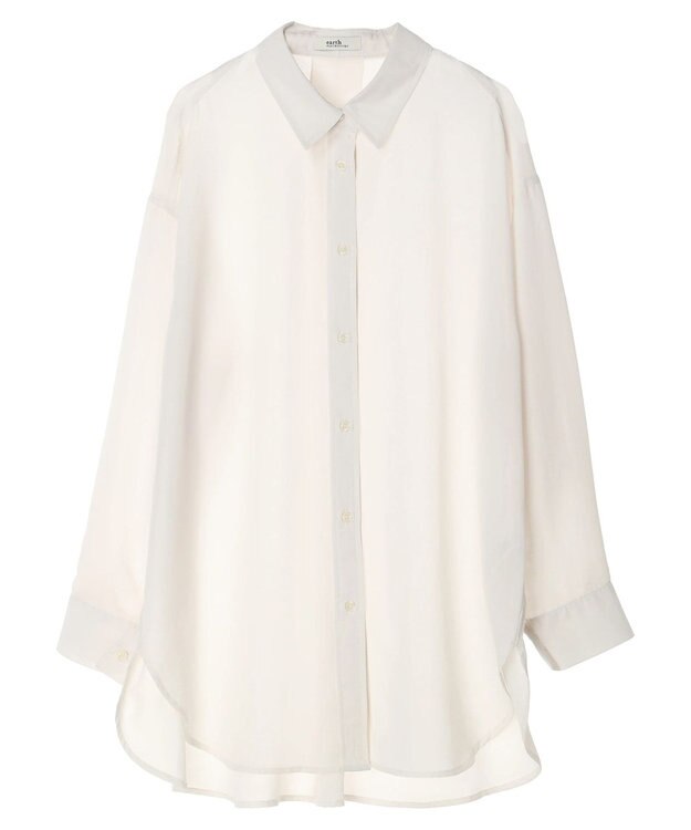 earth music&ecology シアーシャツ Off White