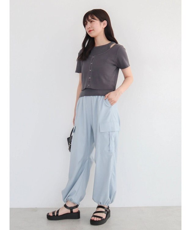 Green Parks ドロストカーゴパンツ Gray