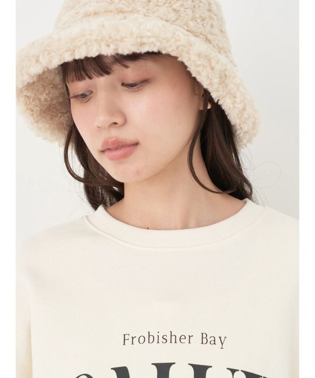 earth music&ecology アソートロゴスウェット Ivory