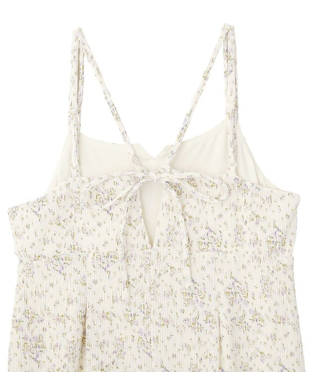 earth music&ecology フラワーバッククロスキャミワンピース Ivory