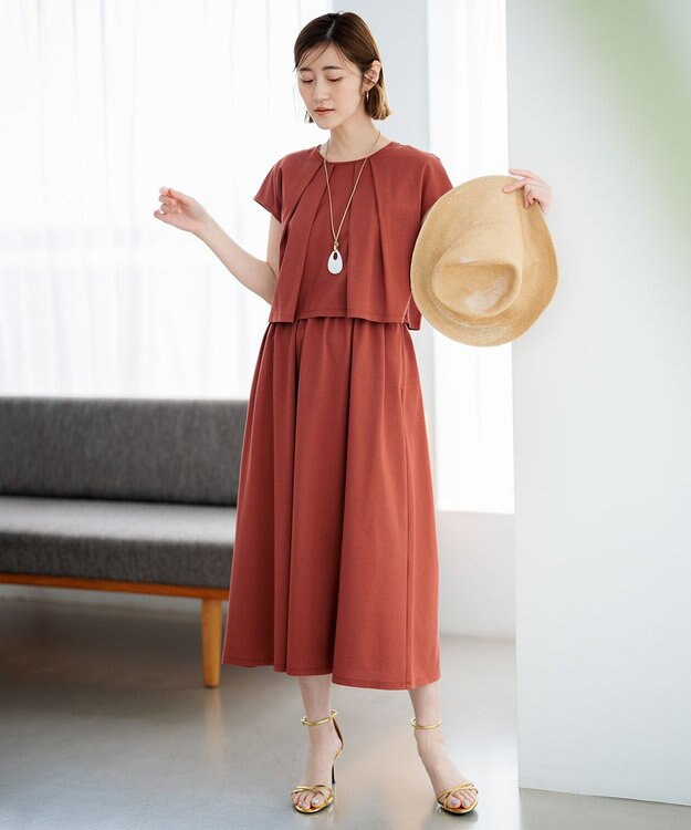 23区 【UVカット/洗える】ペーパー ブレード ハット ベージュ系