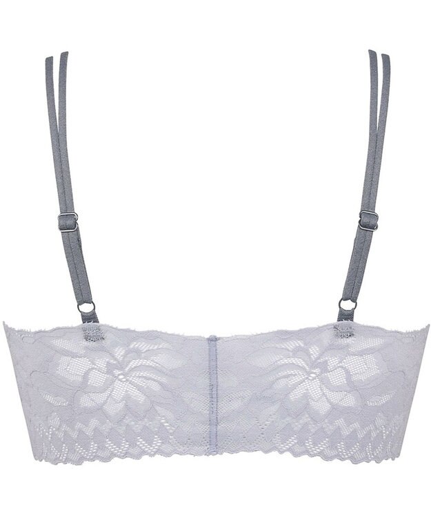 WACOAL 【GOCOCi ゴコチ】 ブラレット アウターにひびきにくい 肌あたりのやさしいレース ワイヤレス ブラジャー ノンワイヤーブラ レディース CGG297 /ワコール グレー