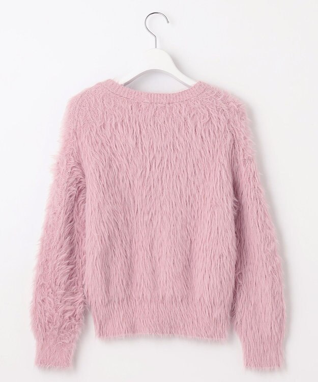 Feroux 【選べる4カラー】ゆるふわシャギー ニット ピンク系