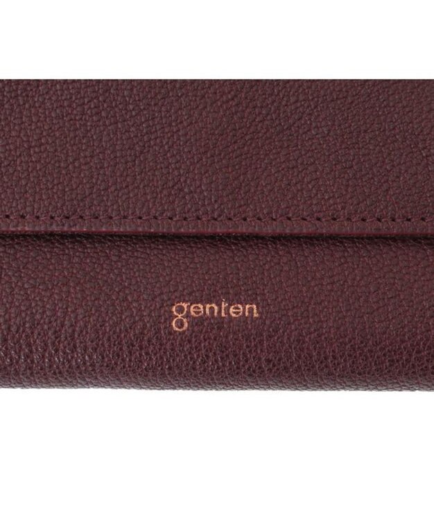 genten 【新色】フレスコ フラップ長財布 カシス