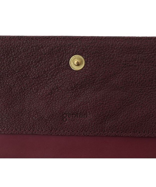 genten 【新色】フレスコ フラップ長財布 カシス