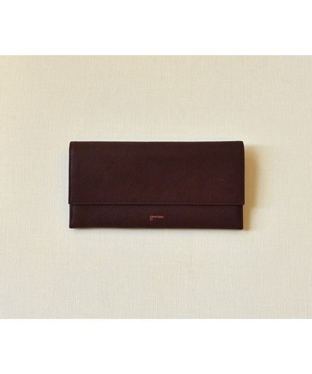 genten 【新色】フレスコ フラップ長財布 カシス
