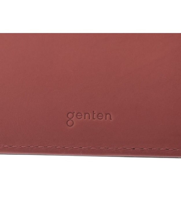 genten カレイド 外ファスナー2つ折り財布 ワイン