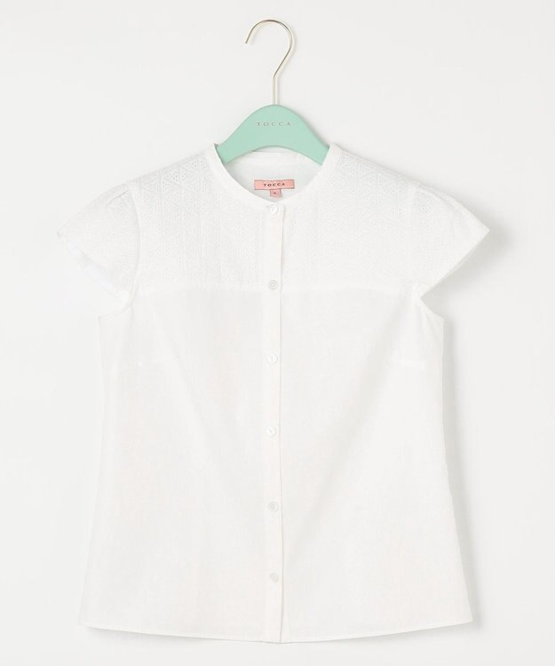 TOCCA 【洗える！】GLASS ブラウス ホワイト系