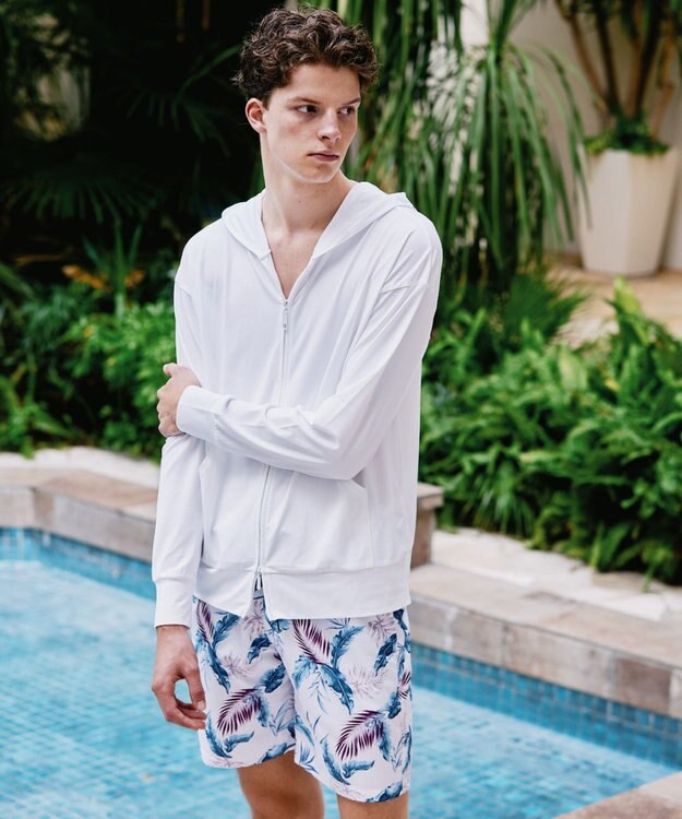 San-ai Resort（三愛水着楽園） 【SALE】ユニセックスラッシュパーカー　UPF50＋　撥水加工　S・M・L　【Reir（レイール）】