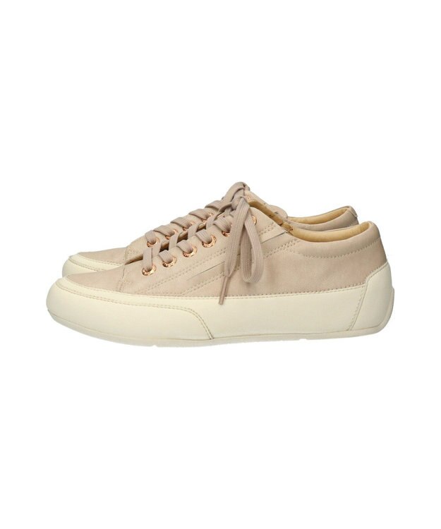 INTER-CHAUSSURES 【BUSSOLA】レースアップスニーカー ライトベージュ
