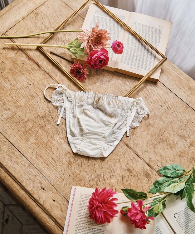 San-ai Resort（三愛水着楽園） エレガントコレクション【2407】ヒモショーツ ホワイト