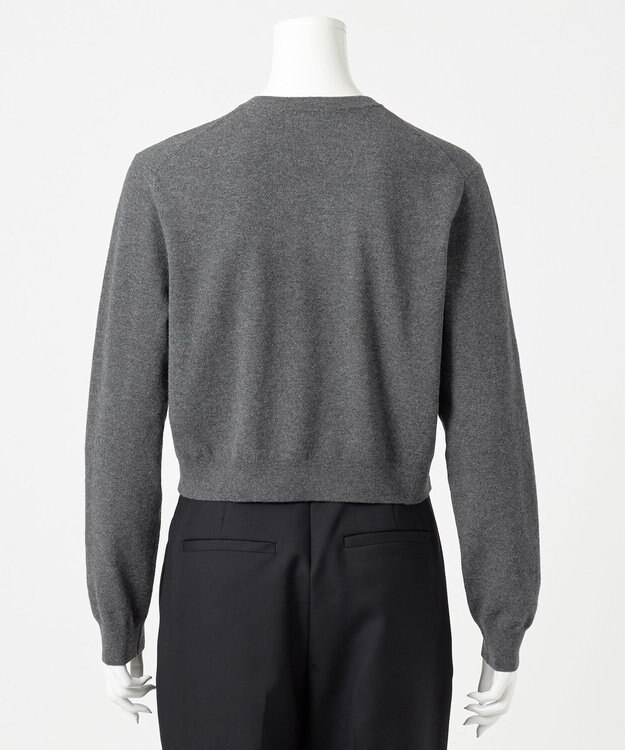 23区 S 【エステータ】クルーネック プルオーバーニット グレー系