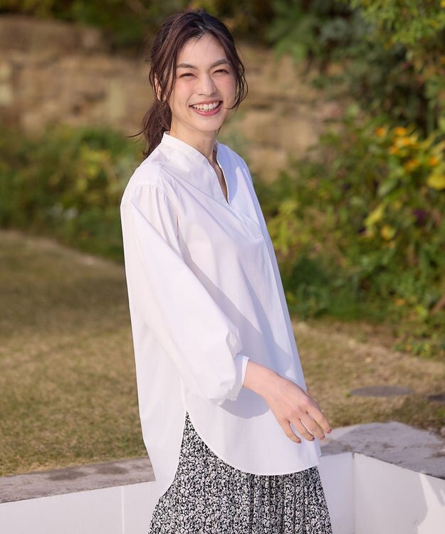 ANY 【WEB限定】【UVカット/抗菌防臭/速乾】エニィファンクション　スキッパーブラウス オフ