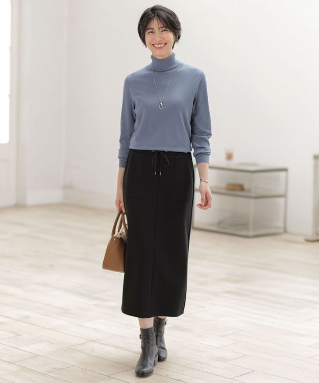 J.PRESS LADIES ノットオーバル ワントップ ネックレス シルバー系