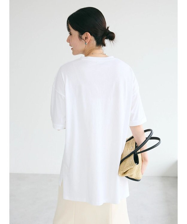 CRAFT STANDARD BOUTIQUE シルケット天竺　スクエアＰＴ　ＢＩＧ　Ｔｅｅ　Ｓ／Ｓ Off White