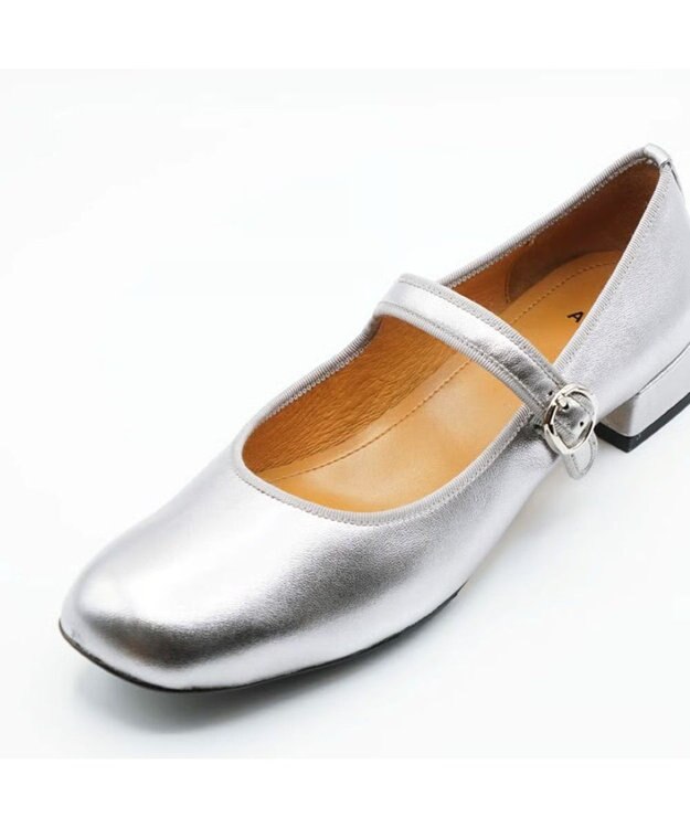 APOM 本革オブリークトゥメリージェーン 20 シルバー