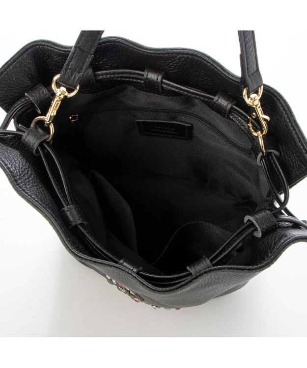 UNBILLION ペルケ perche / マルチスタッズ2wayドロストショルダー ブラック