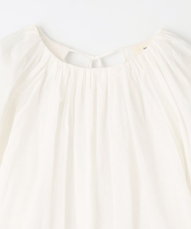 NAVE 【Nave　洗える】ボリュームボイル ブラウス ホワイト系