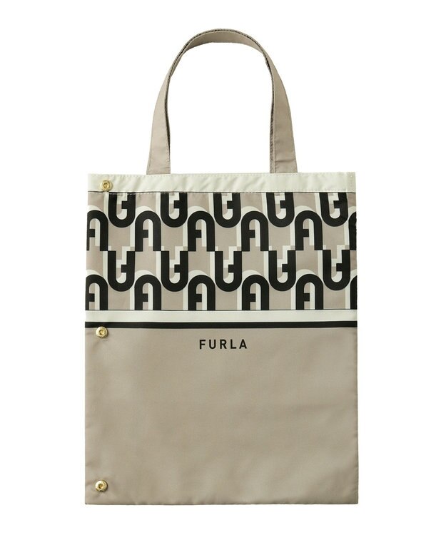 MOONBAT FURLA 傘袋 折りたたみ傘用 アーチロゴ／内側吸水生地 ベージュ