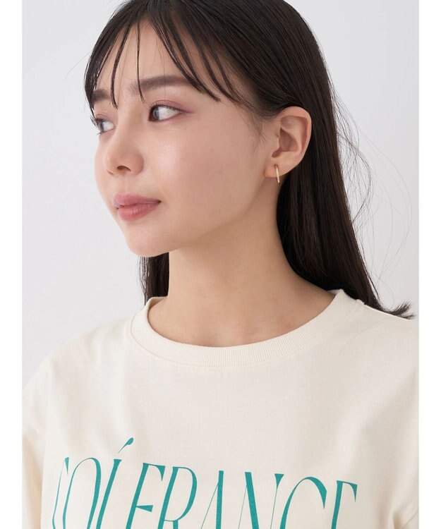 earth music&ecology ｔｏｌｅｒａｎｃｅ　ロゴロンＴＥＥ Cream