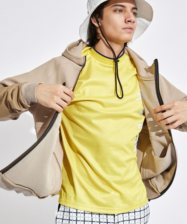 PW CIRCULUS 【MEN】DIMPLE  ジップアップ フーディ ベージュ系