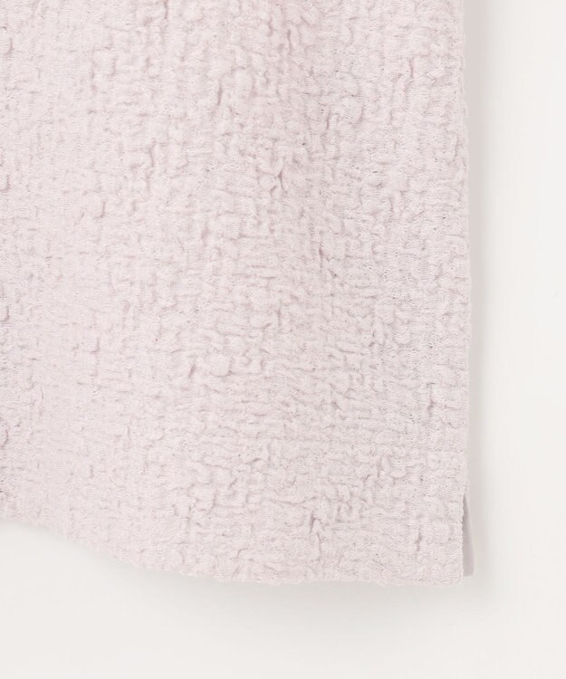 組曲 L 【WEB限定】ストレッチジャガード クロップドＴシャツ ピンクグレージュ系