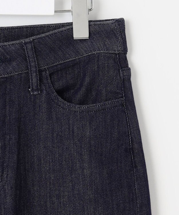 自由区 L 【19号サイズまで展開】ウスカルデニムワイドストレート パンツ インディゴ