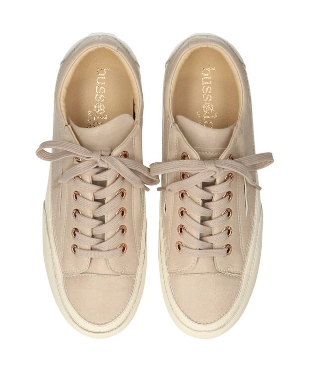 INTER-CHAUSSURES 【BUSSOLA】レースアップスニーカー ライトベージュ