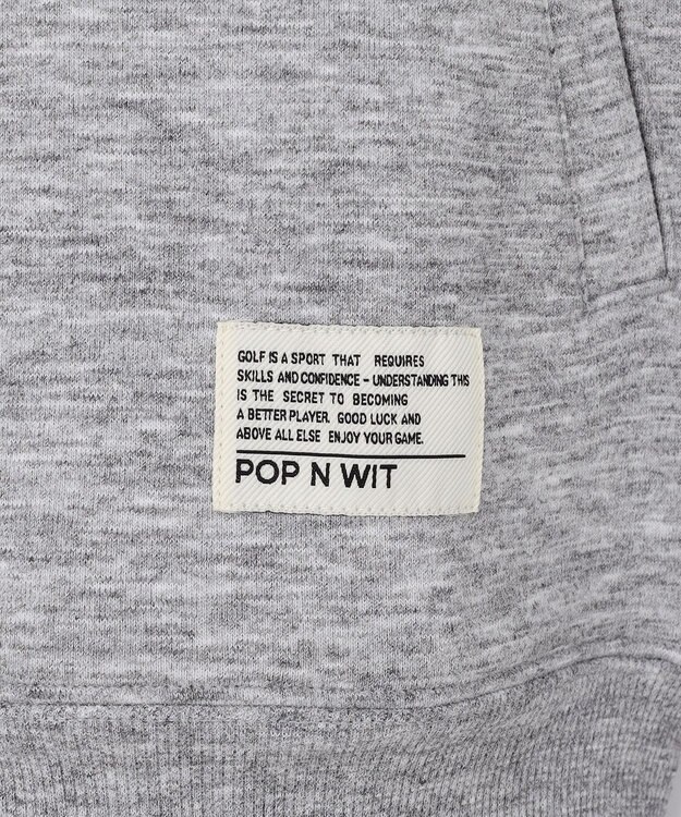 PW CIRCULUS 【WOMEN】ハーフジップ 裏毛スウェットトップス ゴルフウェア レディース グレー系