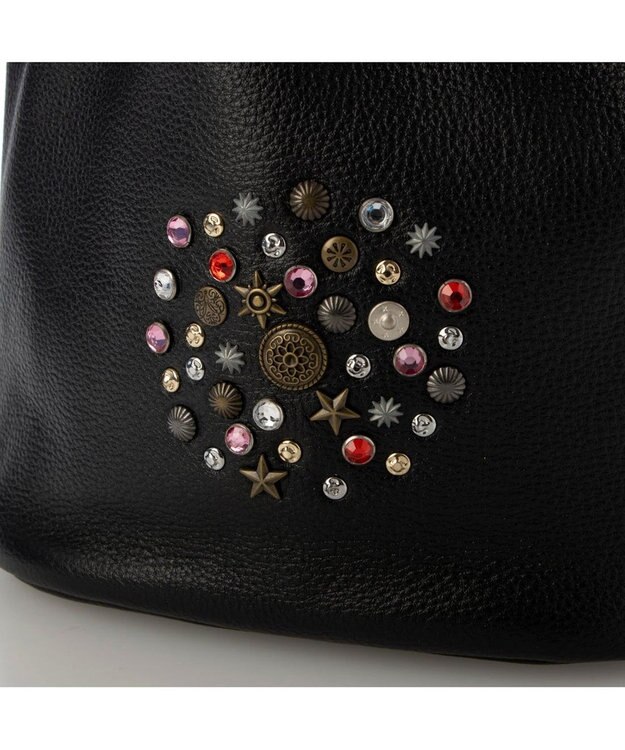 UNBILLION ペルケ perche / マルチスタッズ2wayドロストショルダー ブラック