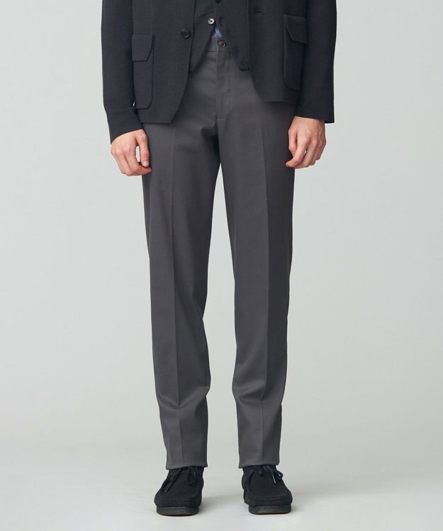 J.PRESS MEN ピースダイ トリコチンストレッチパンツ グレー系