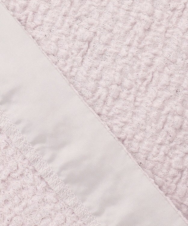 組曲 L 【WEB限定】ストレッチジャガード クロップドＴシャツ ピンクグレージュ系