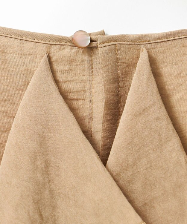 23区 【GOLD LABEL】シアーシルク ブラウス キャメル系