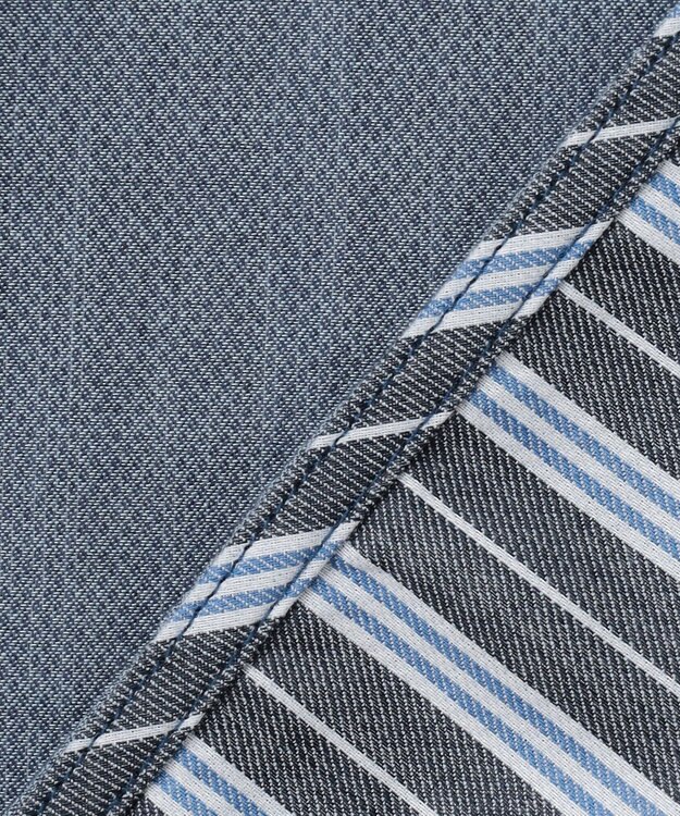 JOSEPH ABBOUD 【キングサイズ・2WAY】リバーシブル シャツ ブルー系