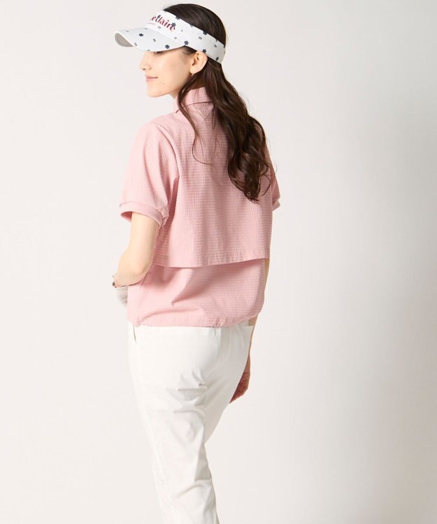 FILA GOLF／marie claire 【marie claire SPORT】 バックベンチレーションプルオーバー ピンク