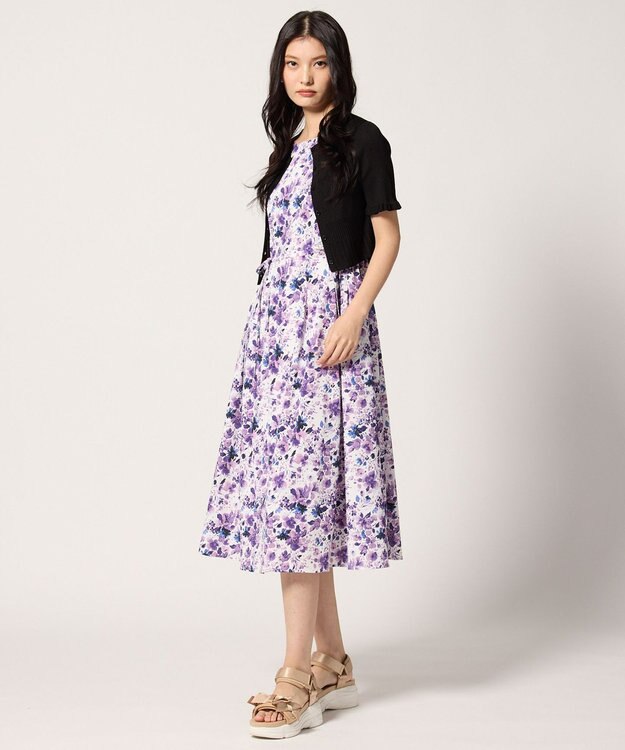 TOCCA HALF SLEEVE AJISAI  半袖カーディガン アイボリー系