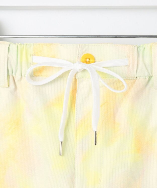 PW CIRCULUS 【MEN】タイダイ メッシュカーゴショーツ ゴルフ イエロー系5