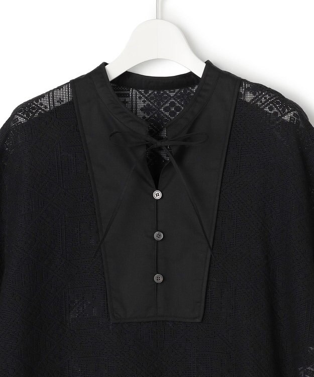 23区 【SLOW/一部店舗限定】モチーフレース ワンピース ブラック