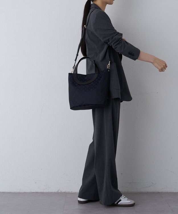 russet 2WAYトートバッグ(CE-1419) Black/Navy