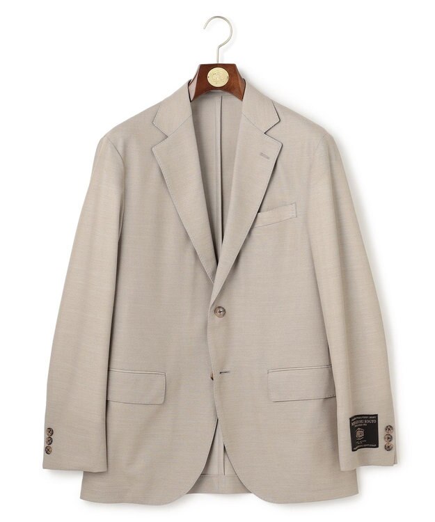 J.PRESS MEN 夏に嬉しい6つの高機能【セットアップ対応】【J.PRESS-POOL WOOL】ジャージーセットアップ ジャケット ベージュ系
