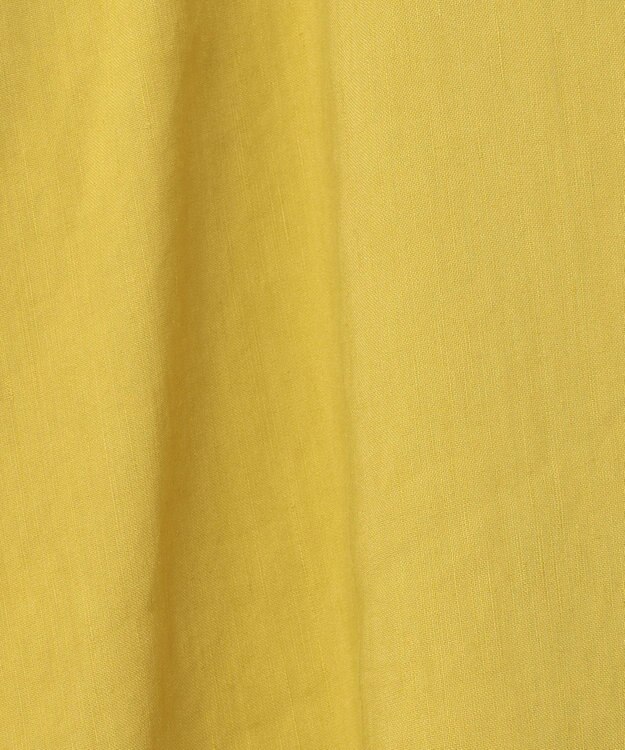 自由区 【洗える】リネンビスコースストレッチフレア スカート ピスタチオ