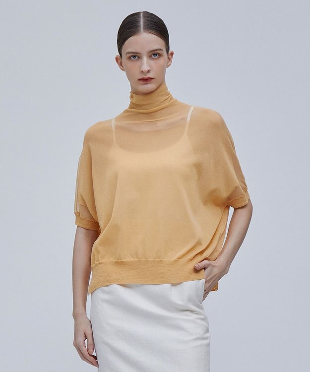 BEIGE， LIANE / タートルプルオーバー Light Orange